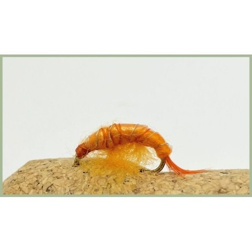 Shrimp trout flies orange - 3, x
