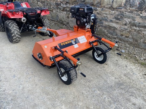 Towable petrol flail mower - towable,