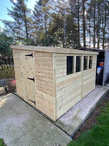 10x8 heavy duty pent shed - 10x8,