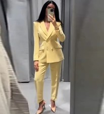 ZARA NEW Yellow Double
