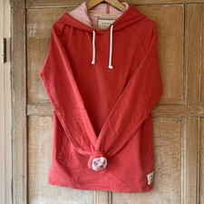 Quba Sails Hoodie Sweatshirt Womens Size 3 UK 14 Pink and Lined