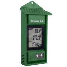 GREENHOUSE THERMOMETER MAX MIN DIGITAL INDOOR OUTDOOR GARDEN ROOM WALL - IN-128