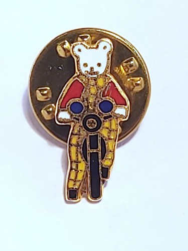 Rupert bear motorbike riding - bear,