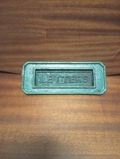 1940s green iron Letter Box 