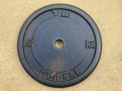 Single cast iron barbell - cast, yb