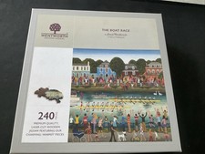 Wentworth The Boat Race Louise Braithwaite 240 Pce Wooden Jigsaw Puzzle Rare