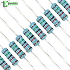 1 Watt Resistors Metal film 1% 0.1 ohm to 2.2M ohm Full E24 series available