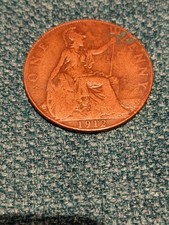 1912 George v One Penny Coin