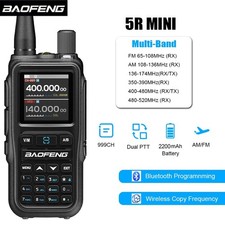 BAOFENG UV-5Rmini AM FM VHF UHF Radio Bluetooth Programming Mini Walkie Talkie