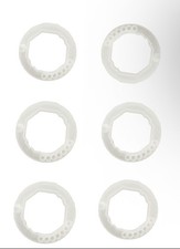 Pack Of 6 collar rings designed to fit Roller doors. To Fit 60mm Octagonal Tubes