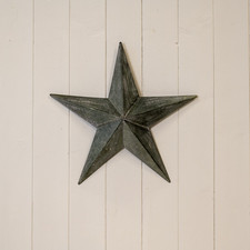Grey Metal Star Wall Mounted
