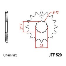 SPROCKET Z15 525 726.16.70