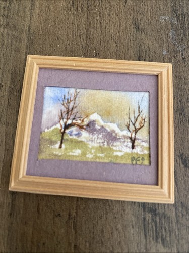 Miniature original watercolour - miniature,