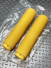 Suzuki DR250 1990-93 DR350 90-99 / Front Fork Boots Covers Gaiters / Pair YELLOW