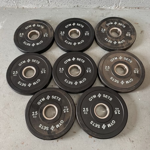 5kg gymsets weight plates - 8x, 2.5kg