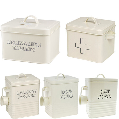 Storage tin box jar - storage, lid