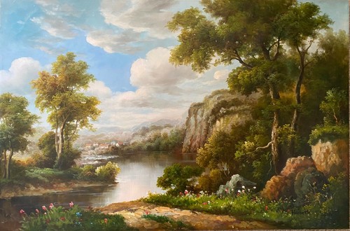 Riverside village harbeth - village,