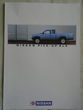 Nissan Pick Up 4x4 brochure May 1986 German text