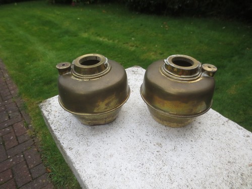 Antique vintage brass oil - ,
