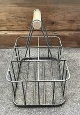 Vintage Metal 6 Milk Bottle