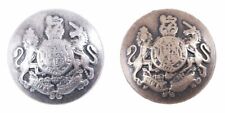 Military Buttons Bronze Silver Metal Shank 3 Sizes 15mm 20mm 23mm Coats Blazers
