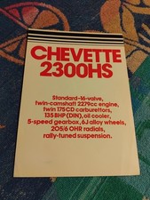 Vauxhall Chevette 2300HS