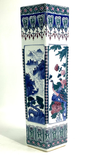 Vtg chinese porcelain umbrella - porcelain,