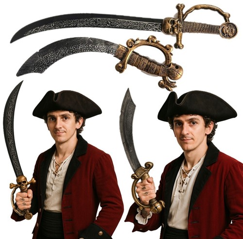 Pirate swords seven seas fancy - pirate,