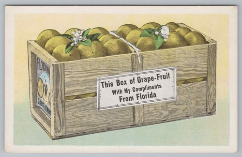 Postcard grapefruit box - postcard,