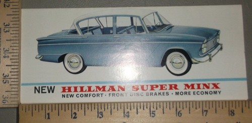 1962 1963 hillman super - 1963, minx