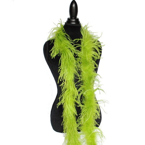Lime green 1ply ostrich - lime,