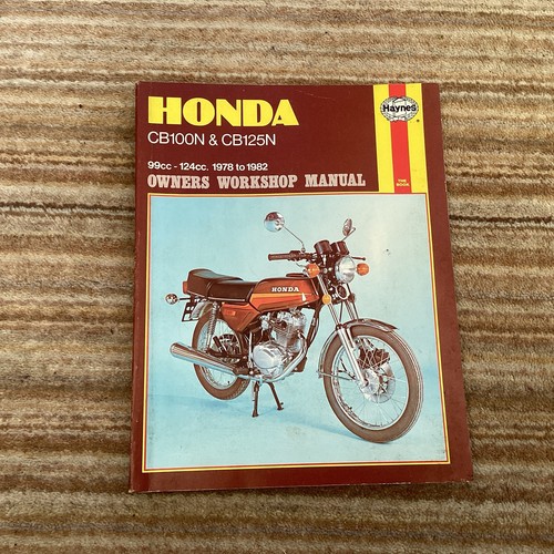 Haynes manual honda - honda, cb100n