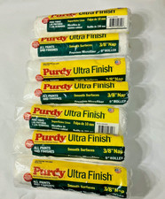 Lot SEVEN Purdy 140678092 White Microfiber Premium Paint Roller 9" W x 3/8" Nap