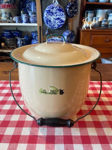 Vintage cream and - and, green