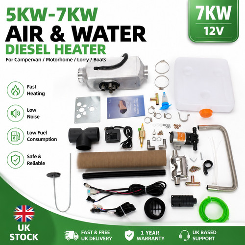 12v air and water diesel - and,