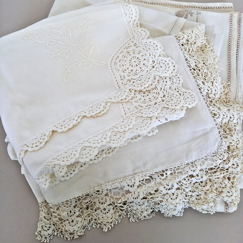 Bundle vintage lace trim - lace,
