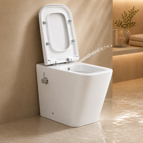 Combined bidet short toilet - short, pr