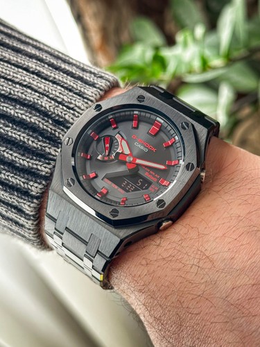 Custom casio shock - g-shock, ga-b2100