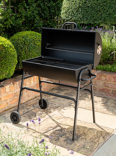 Barbecue grill barrel charcoal - barbecue,