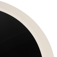 550mm RV Round Table Top Acrylic Mirror Surface White Edge Elegant Tabletop HOT