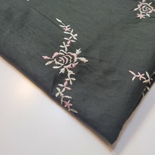 Vintage 100% Cotton Lawn Fabric Roses Dress Craft Quilting Material 58"