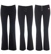 Miss Skinny Girls bootcut hipster stretch black sexy school trousers size 6-14
