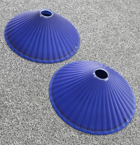 Cobolt blue lampshades - lampshades, cone