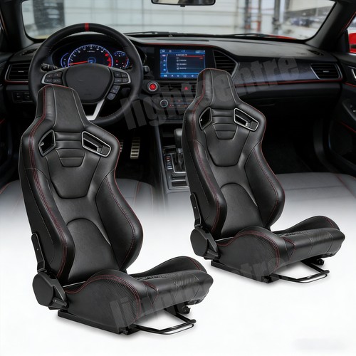 Pair reclinable racing seats - pair,