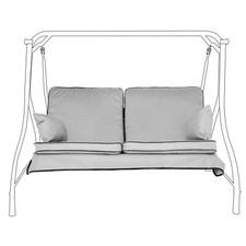 Grey 2 Seater Swing Seat