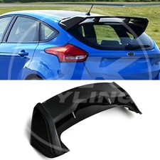 REAR RS STYLE SPOILER GLOSS BLACK WING LIP ABS FOR FORD FOCUS MK3 2012-2018