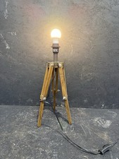 Wooden Tripod Lamp