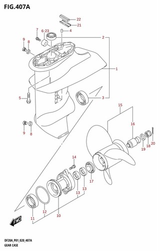Suzuki genuine propeller - suzuki,