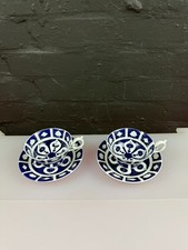 Royal Crown Derby Unfinished Imari 1128 Elizabeth Tea Cups & Saucers 4 Sets of 2