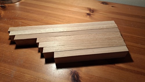 Pieces solid oak hardwood - 7,